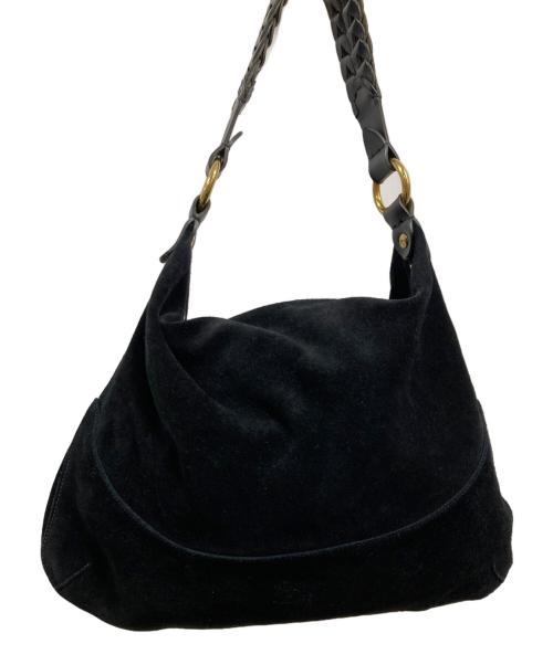 IL BISONTE（イル ビゾンテ）IL BISONTE (イル ビゾンテ) スエードワンショルダーバッグ ブラックの古着・服飾アイテム