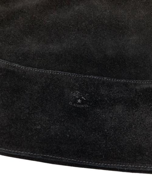 IL BISONTE（イル ビゾンテ）IL BISONTE (イル ビゾンテ) スエードワンショルダーバッグ ブラックの古着・服飾アイテム