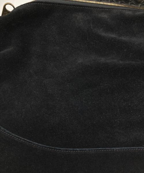 IL BISONTE（イル ビゾンテ）IL BISONTE (イル ビゾンテ) スエードワンショルダーバッグ ブラックの古着・服飾アイテム