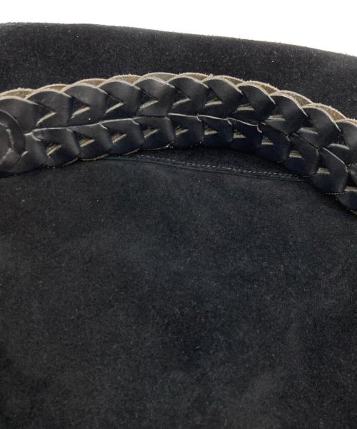 IL BISONTE（イル ビゾンテ）IL BISONTE (イル ビゾンテ) スエードワンショルダーバッグ ブラックの古着・服飾アイテム