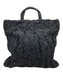 LOEWE（ロエベ）の古着「ミンクファーハンドバッグ」｜ブラック