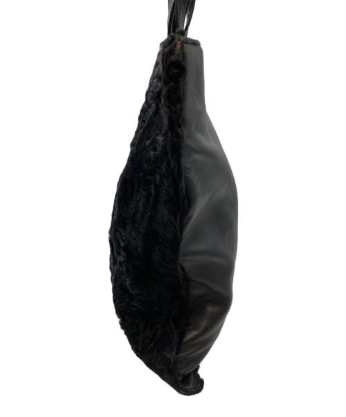 LOEWE（ロエベ）LOEWE (ロエベ) ミンクファーハンドバッグ ブラックの古着・服飾アイテム