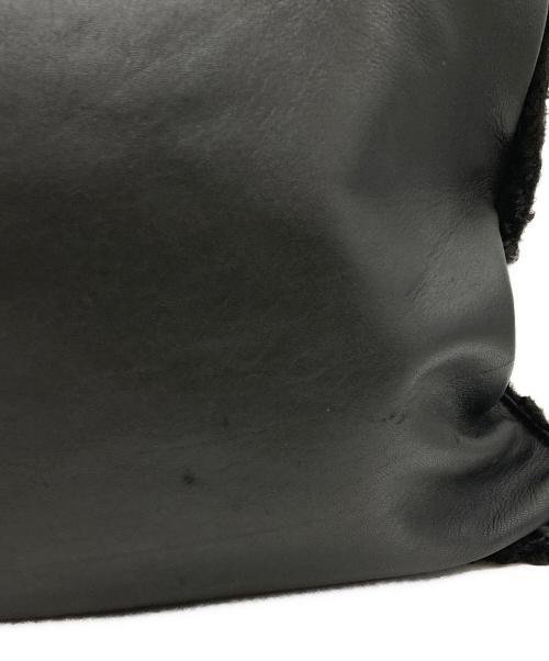 LOEWE（ロエベ）LOEWE (ロエベ) ミンクファーハンドバッグ ブラックの古着・服飾アイテム