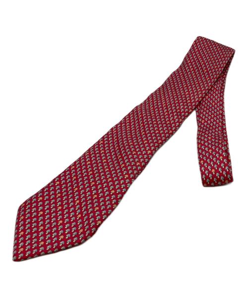 HERMES（エルメス）HERMES (エルメス) シルクネクタイ レッド サイズ:不明の古着・服飾アイテム