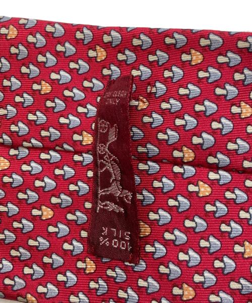 HERMES（エルメス）HERMES (エルメス) シルクネクタイ レッド サイズ:不明の古着・服飾アイテム