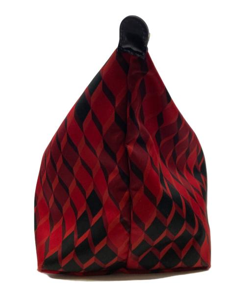LONGCHAMP（ロンシャン）LONGCHAMP (ロンシャン) ハンドバッグ レッド×ブラックの古着・服飾アイテム