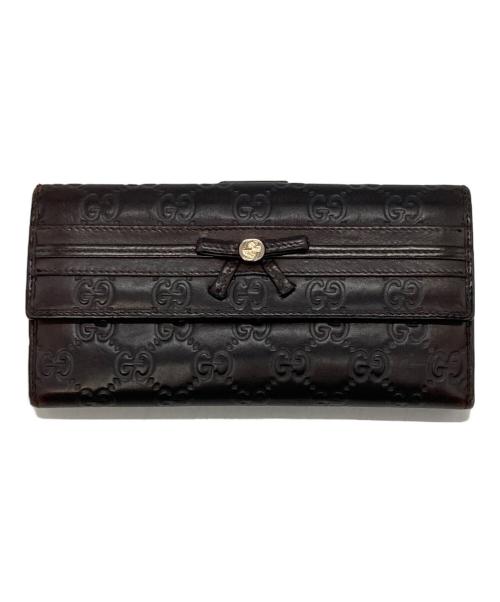 GUCCI（グッチ）GUCCI (グッチ) GG型押し長財布の古着・服飾アイテム