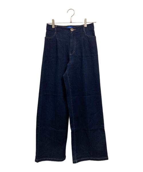 BLUE LABEL CRESTBRIDGE（ブルーレーベルクレストブリッジ）BLUE LABEL CRESTBRIDGE (ブルーレーベルクレストブリッジ) ワイドデニムパンツ インディゴ サイズ:36の古着・服飾アイテム