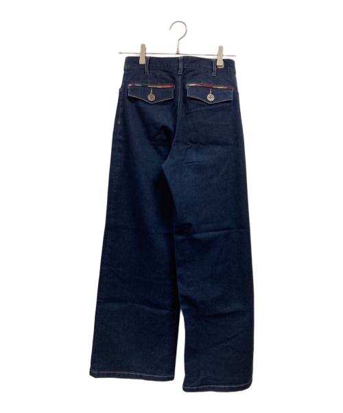 BLUE LABEL CRESTBRIDGE（ブルーレーベルクレストブリッジ）BLUE LABEL CRESTBRIDGE (ブルーレーベルクレストブリッジ) ワイドデニムパンツ インディゴ サイズ:36の古着・服飾アイテム