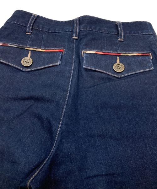 BLUE LABEL CRESTBRIDGE（ブルーレーベルクレストブリッジ）BLUE LABEL CRESTBRIDGE (ブルーレーベルクレストブリッジ) ワイドデニムパンツ インディゴ サイズ:36の古着・服飾アイテム