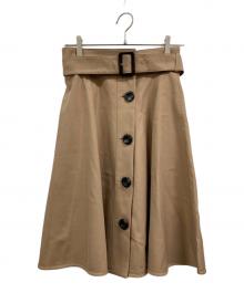 BLUE LABEL CRESTBRIDGE（ブルーレーベルクレストブリッジ）の古着「ロングスカート」｜ベージュ