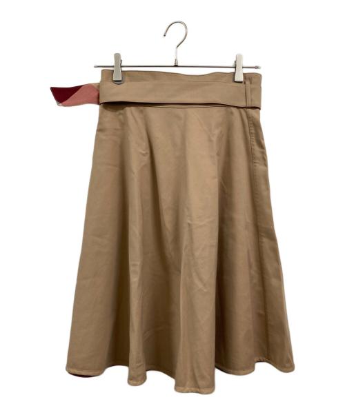 BLUE LABEL CRESTBRIDGE（ブルーレーベルクレストブリッジ）BLUE LABEL CRESTBRIDGE (ブルーレーベルクレストブリッジ) ロングスカート ベージュ サイズ:Ｍの古着・服飾アイテム