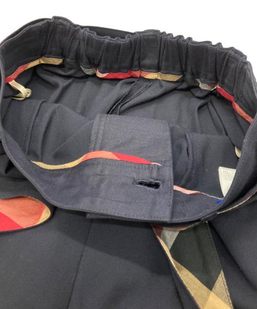 BLUE LABEL CRESTBRIDGE（ブルーレーベルクレストブリッジ）BLUE LABEL CRESTBRIDGE (ブルーレーベルクレストブリッジ) ワイドパンツ ネイビー サイズ:36の古着・服飾アイテム