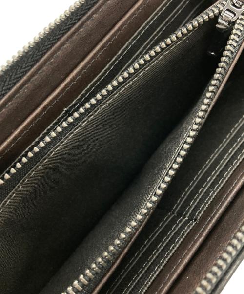 TAKEO KIKUCHI（タケオキクチ）TAKEO KIKUCHI (タケオキクチ) ラウンドファスナー長財布 ブラックの古着・服飾アイテム