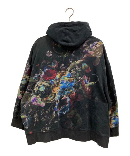 LAD MUSICIAN（ラッドミュージシャン）LAD MUSICIAN (ラッドミュージシャン) 花柄 オーバーサイズ プルオーバーパーカー ブラック サイズ:不明の古着・服飾アイテム
