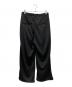 ANCELLM (アンセルム) TRACK WIDE PANTS ブラック サイズ:1：25000円