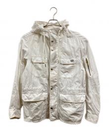 DIESEL（ディーゼル）の古着「フーデッドジャケット」｜ホワイト