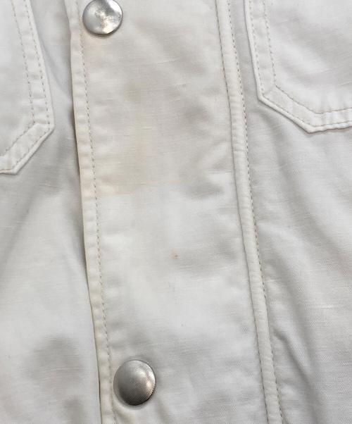 DIESEL（ディーゼル）DIESEL (ディーゼル) フーデッドジャケット ホワイト サイズ:Sの古着・服飾アイテム