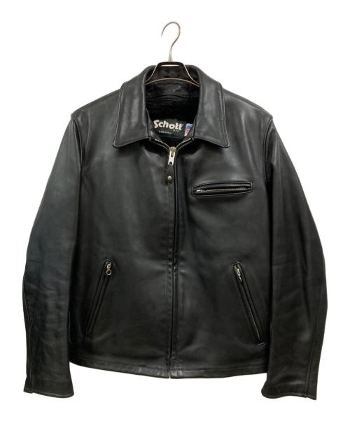 Schott（ショット）Schott (ショット) 643ライナー付レザーライダースジャケット ブラック サイズ:42の古着・服飾アイテム