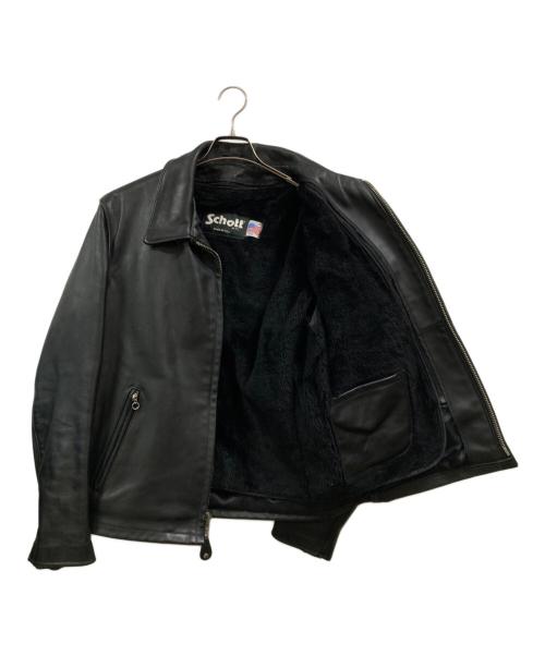 Schott（ショット）Schott (ショット) 643ライナー付レザーライダースジャケット ブラック サイズ:42の古着・服飾アイテム