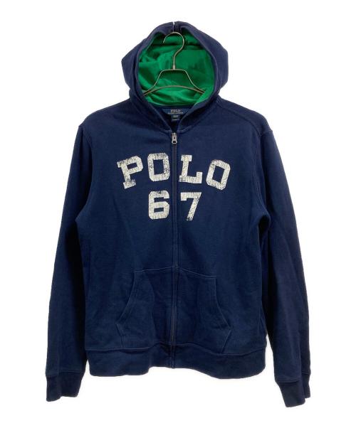 POLO RALPH LAUREN（ポロ・ラルフローレン）POLO RALPH LAUREN (ポロ・ラルフローレン) ジップパーカー ネイビー サイズ:XLの古着・服飾アイテム
