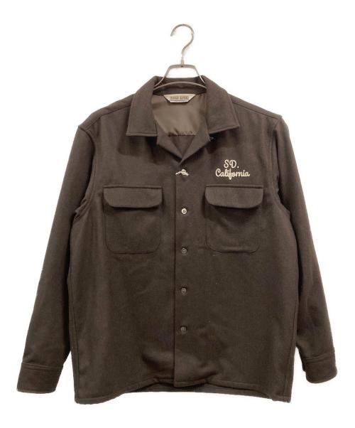 STANDARD CALIFORNIA（スタンダードカリフォルニア）STANDARD CALIFORNIA (スタンダードカリフォルニア) SD WOOL SHIRT ブラウン サイズ:Mの古着・服飾アイテム