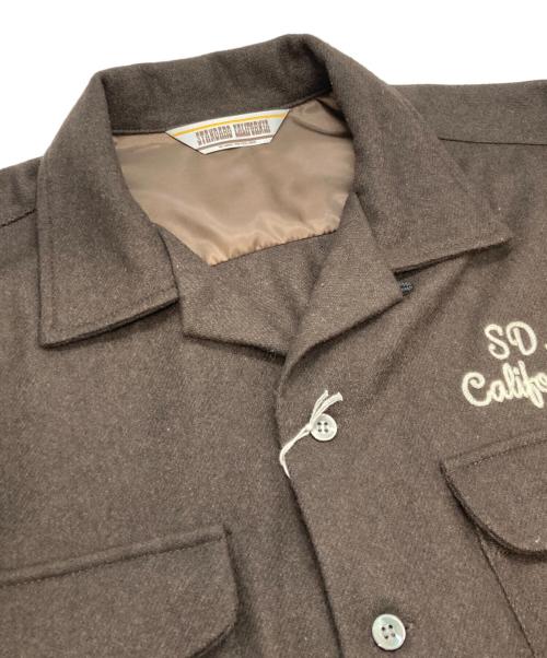 STANDARD CALIFORNIA（スタンダードカリフォルニア）STANDARD CALIFORNIA (スタンダードカリフォルニア) SD WOOL SHIRT ブラウン サイズ:Mの古着・服飾アイテム