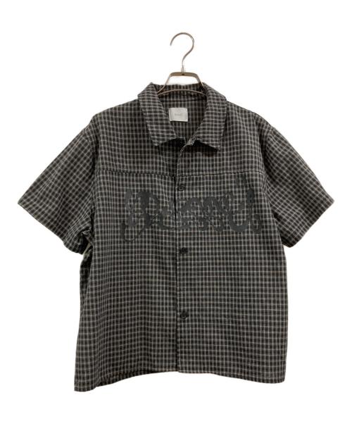 BLESS U（ブレスユー）BLESS U (ブレスユー) ss check shirt ブラック サイズ:Mの古着・服飾アイテム