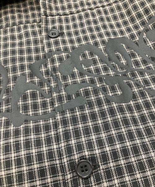BLESS U（ブレスユー）BLESS U (ブレスユー) ss check shirt ブラック サイズ:Mの古着・服飾アイテム