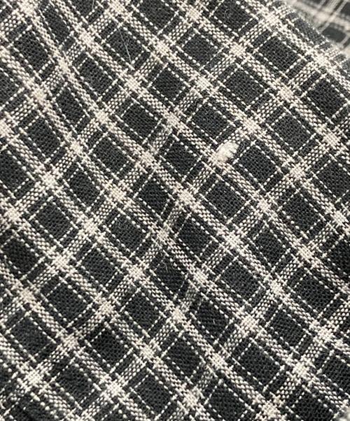 BLESS U（ブレスユー）BLESS U (ブレスユー) ss check shirt ブラック サイズ:Mの古着・服飾アイテム