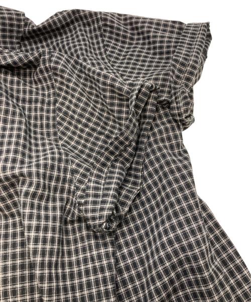 BLESS U（ブレスユー）BLESS U (ブレスユー) ss check shirt ブラック サイズ:Mの古着・服飾アイテム