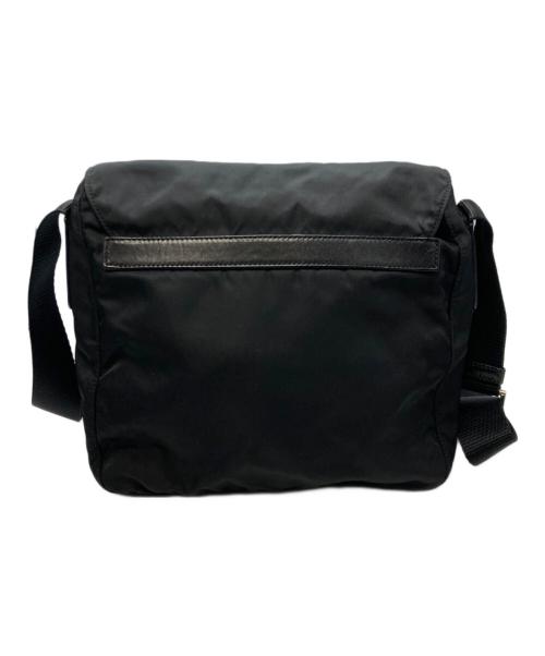 PRADA（プラダ）PRADA (プラダ) ナイロンショルダーバッグ ブラックの古着・服飾アイテム