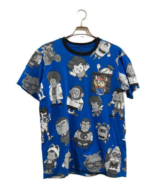Dr slump アラレちゃん（ドクタースランプアラレチャン）Dr slump アラレちゃん (ドクタースランプアラレチャン) プリントTシャツ ブルー サイズ:XLの古着・服飾アイテム