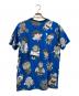 Dr slump アラレちゃん (ドクタースランプアラレチャン) プリントTシャツ ブルー サイズ:XL：5000円