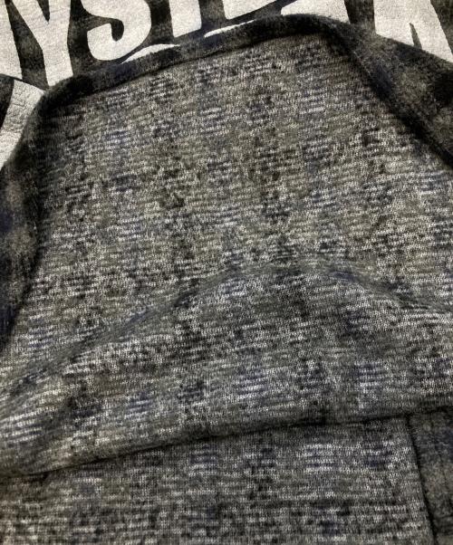 Hysteric Glamour（ヒステリックグラマー）Hysteric Glamour (ヒステリックグラマー) THE HYSTERIC WOMAN ワークシャツ グレー×ブラック サイズ:XLの古着・服飾アイテム