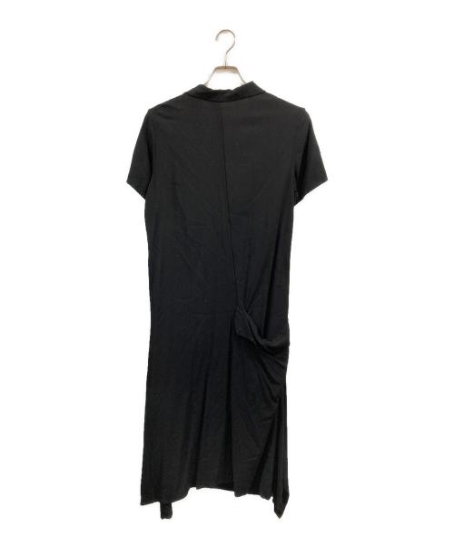 Yohji Yamamoto collections（ヨウジヤマモトコレクションズ）Yohji Yamamoto collections (ヨウジヤマモトコレクションズ) Ry SEETING CLOTH R DRAPED SHIRT DRESS ブラック サイズ:2の古着・服飾アイテム