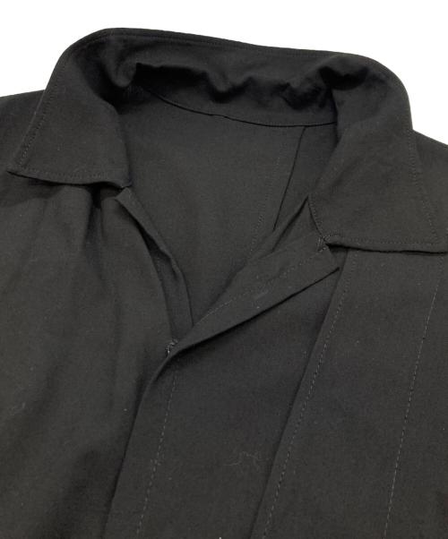Yohji Yamamoto collections（ヨウジヤマモトコレクションズ）Yohji Yamamoto collections (ヨウジヤマモトコレクションズ) Ry SEETING CLOTH R DRAPED SHIRT DRESS ブラック サイズ:2の古着・服飾アイテム