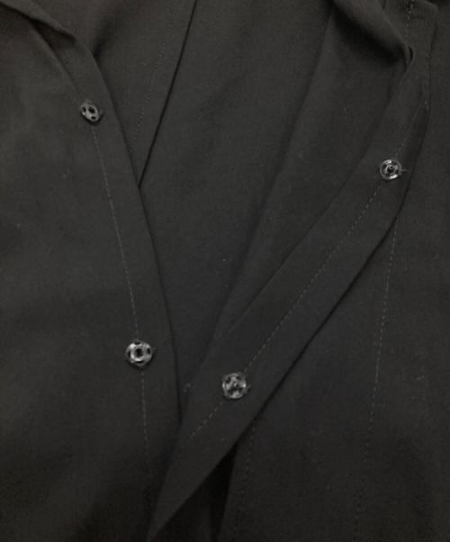 Yohji Yamamoto collections（ヨウジヤマモトコレクションズ）Yohji Yamamoto collections (ヨウジヤマモトコレクションズ) Ry SEETING CLOTH R DRAPED SHIRT DRESS ブラック サイズ:2の古着・服飾アイテム