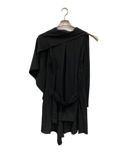 Yohji Yamamoto collections（ヨウジヤマモトコレクションズ）Yohji Yamamoto collections (ヨウジヤマモトコレクションズ) クレープデシンジャケットベスト ブラック サイズ:2の古着・服飾アイテム