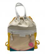 COLE HAANコールハーン）の古着「2wayリュック」｜ベージュ×イエロー