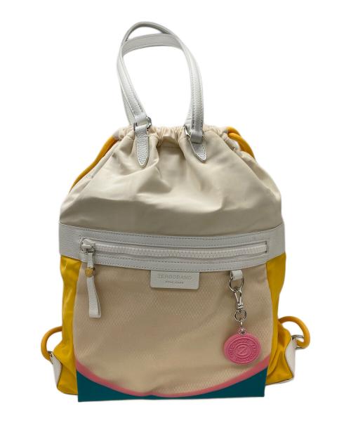 COLE HAAN（コールハーン）COLE HAAN (コールハーン) 2wayリュック ベージュ×イエローの古着・服飾アイテム