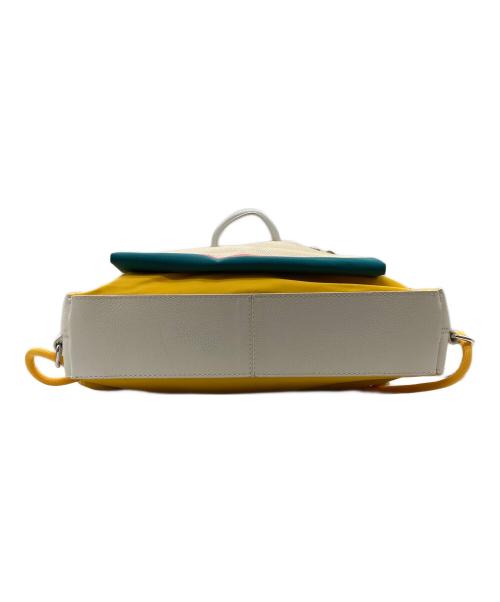 COLE HAAN（コールハーン）COLE HAAN (コールハーン) 2wayリュック ベージュ×イエローの古着・服飾アイテム