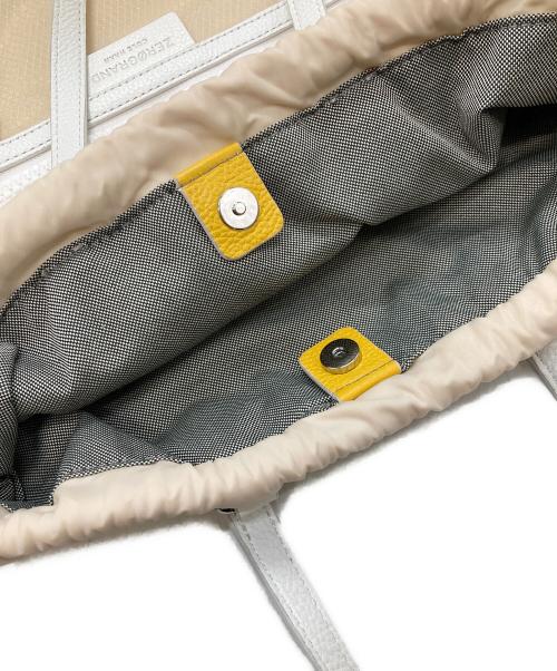 COLE HAAN（コールハーン）COLE HAAN (コールハーン) 2wayリュック ベージュ×イエローの古着・服飾アイテム