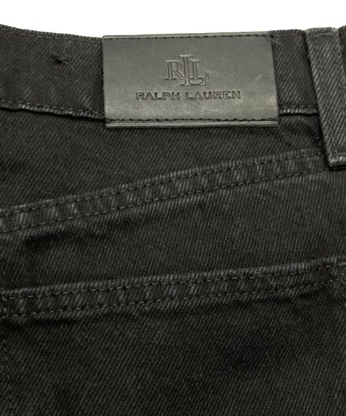 LAUREN RALPH LAUREN（ローレンラルフローレン）LAUREN RALPH LAUREN (ローレンラルフローレン) パッチワークリペア加工デニムパンツ ブラック サイズ:6の古着・服飾アイテム