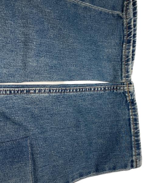LAUREN RALPH LAUREN（ローレンラルフローレン）LAUREN RALPH LAUREN (ローレンラルフローレン) パッチワークリペア加工デニムパンツ インディゴ サイズ:4の古着・服飾アイテム