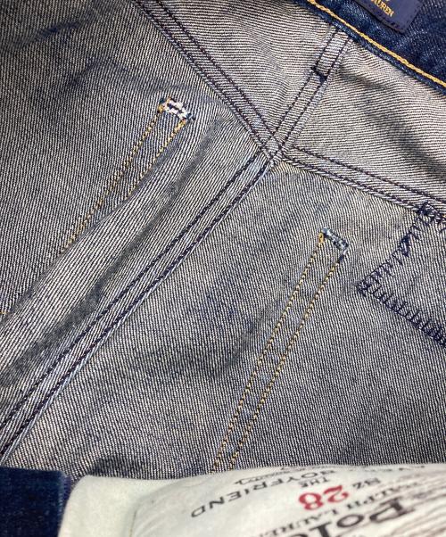 POLO RALPH LAUREN（ポロ・ラルフローレン）POLO RALPH LAUREN (ポロ・ラルフローレン) パッチワークダメージリペア加工デニムパンツ インディゴ サイズ:28の古着・服飾アイテム