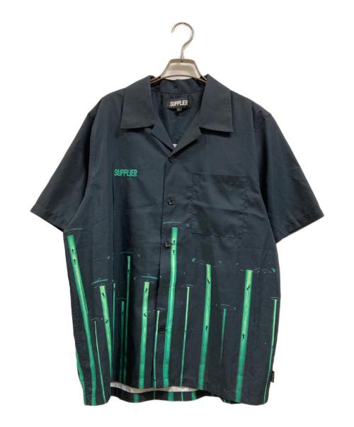 SUPPLIER（サプライヤー）SUPPLIER (サプライヤー) オープンカラーシャツ グリーン サイズ:Lの古着・服飾アイテム