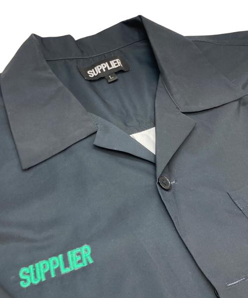 SUPPLIER（サプライヤー）SUPPLIER (サプライヤー) オープンカラーシャツ グリーン サイズ:Lの古着・服飾アイテム