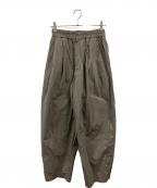BABYLONEバビロン）の古着「コットンナイロンタックパンツ」｜グレー
