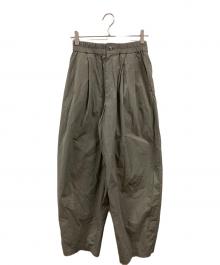 BABYLONE（バビロン）の古着「コットンナイロンタックパンツ」｜グレー